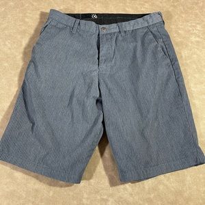 Volcom Corpo Class Chino Striped Shorts Size 34